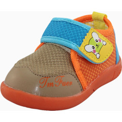 橙色儿童旅游鞋开学季