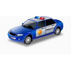 蓝色警车