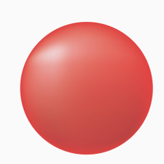 矢量红色立体球球