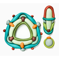 手工橡皮泥拼图字母