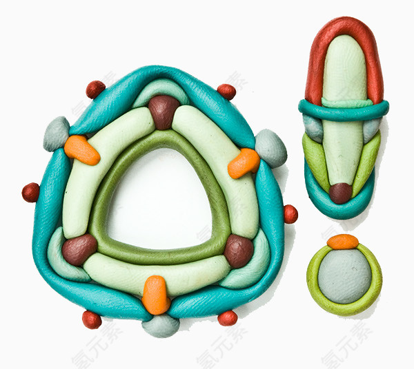 手工橡皮泥拼图字母