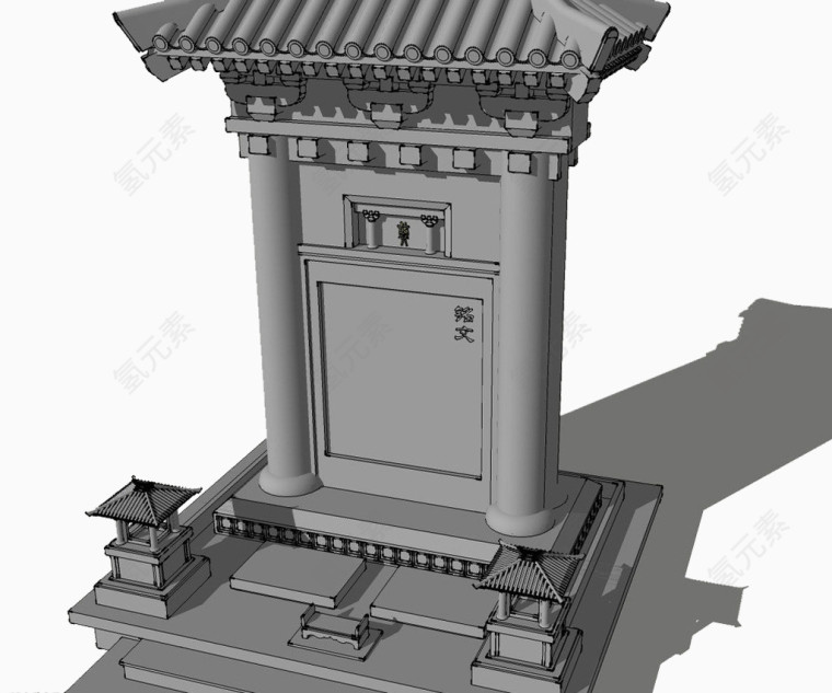 墓碑3D模型