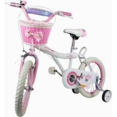 淡粉色公主风单车