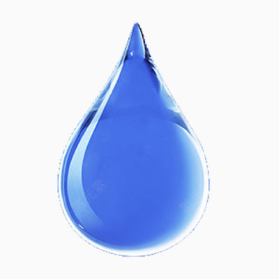 现代简约蓝色泪珠形状玻璃材质下载