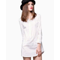 现代化流行时尚感白衬衫