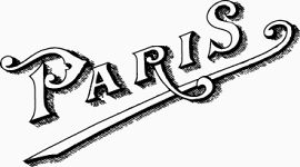 漂浮英文字Paris