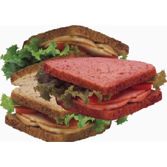 肉饼夹馍三明治