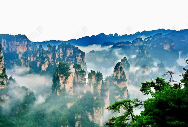 漂亮的张家界山峰