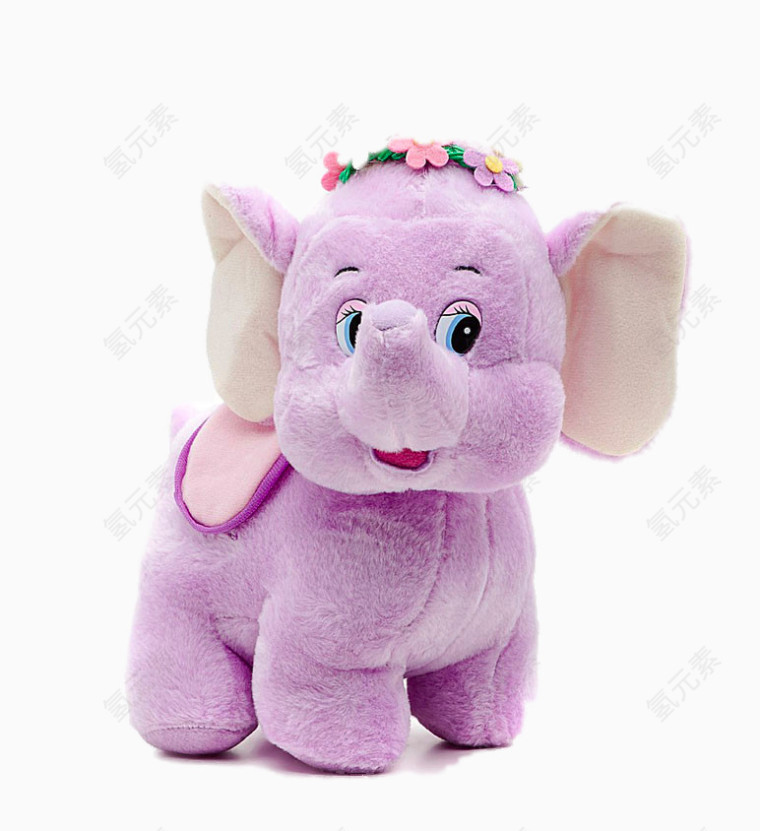 粉色小象毛绒玩具