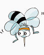 卡通小动物蜜蜂