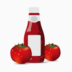 矢量番茄汁