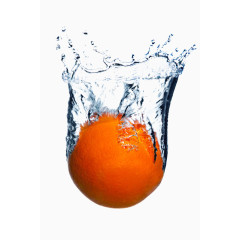 掉在水里的橙子