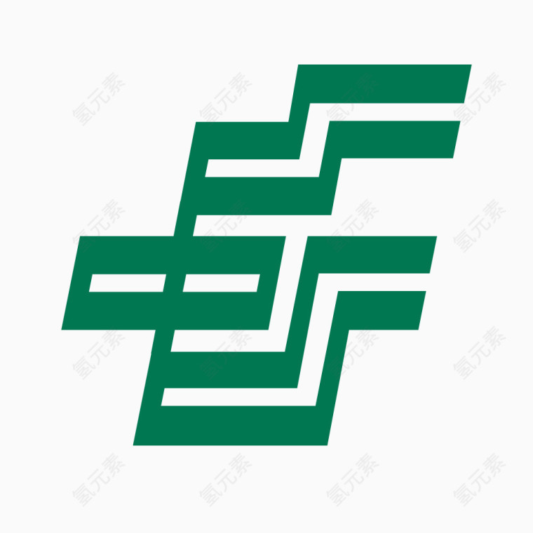 中国邮政绿色logo矢量素材