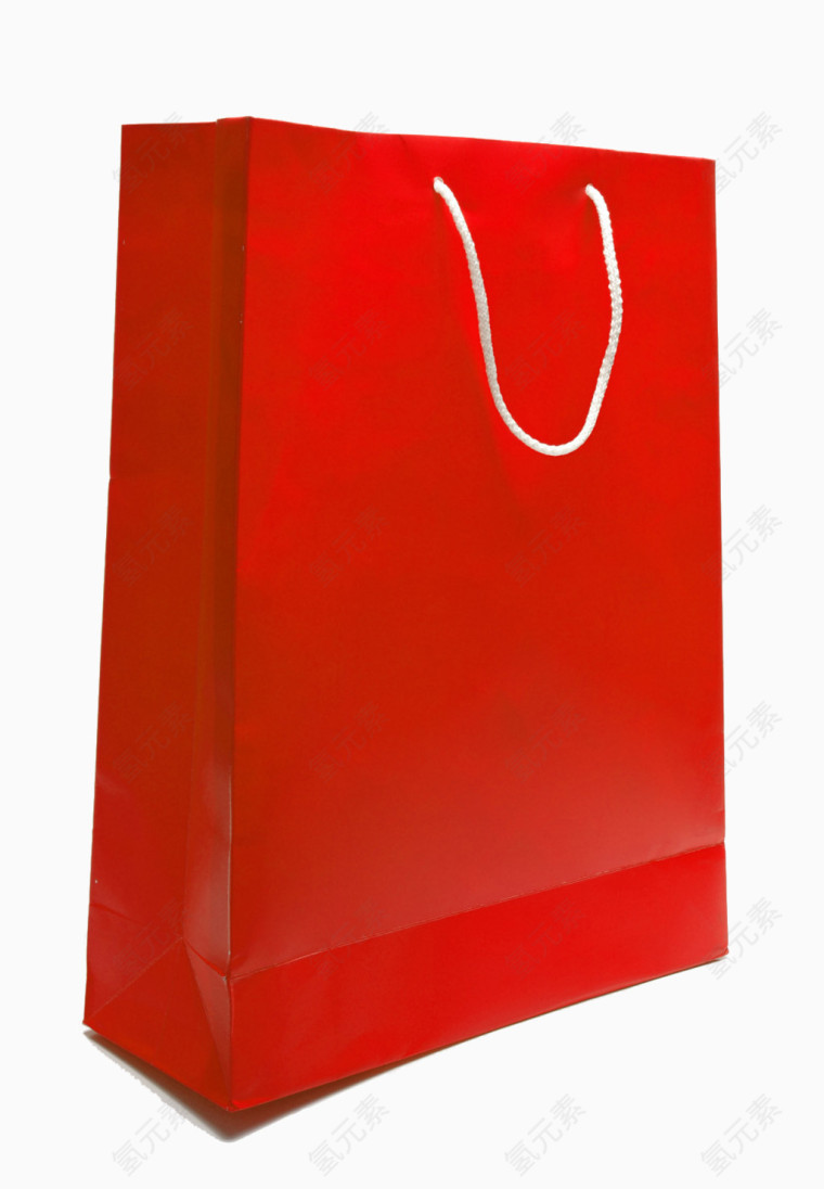 一个红色纸袋