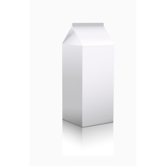 矢量立体白色箱子