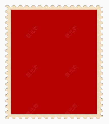 红色邮票底纹花边宝贝边框下载