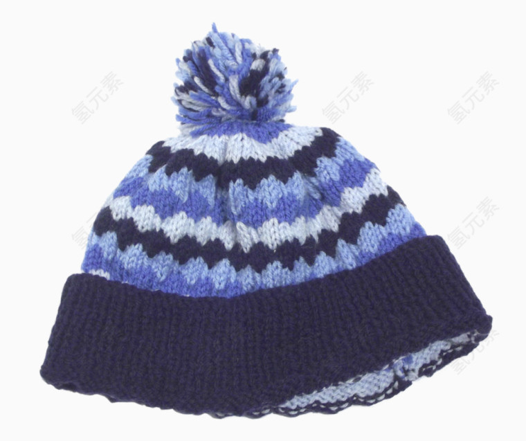 编织蓝色帽子
