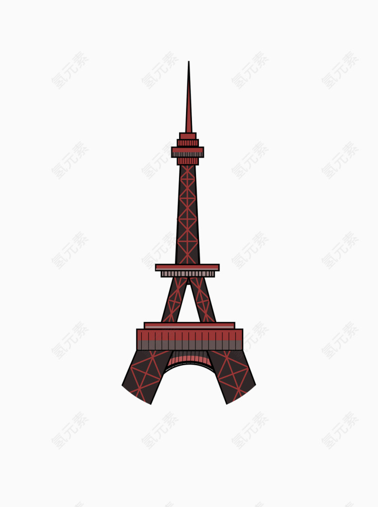 简约巴黎铁塔