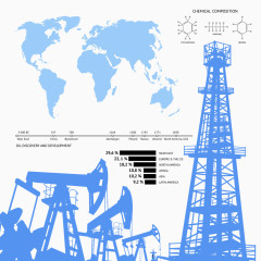 矢量石油开采素材