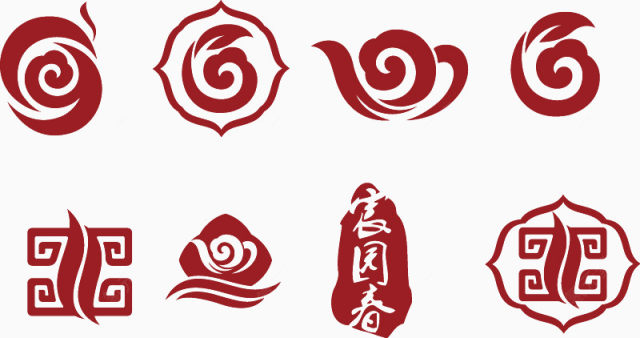 古典茶文化纹样标志下载