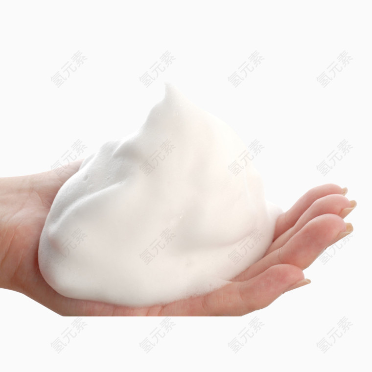 洗面奶白色泡沫素材