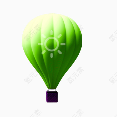 一个绿色的气球