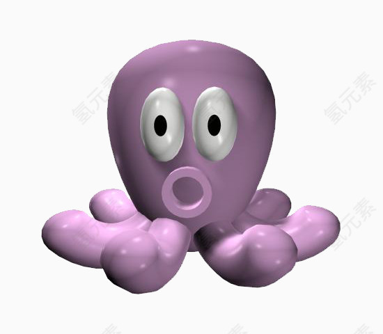 紫色的惊讶鹅章鱼
