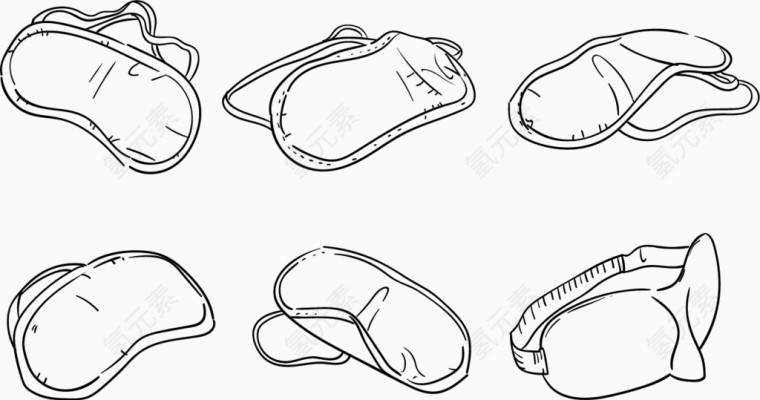 矢量简洁眼罩