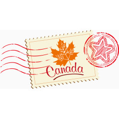 邮票加拿大矢量