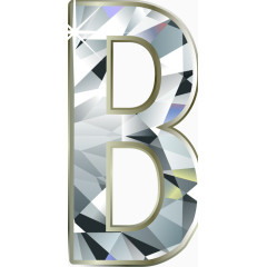 钻石字母 B