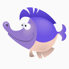 紫色海洋大嘴鱼