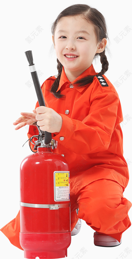 消防员式儿童写真