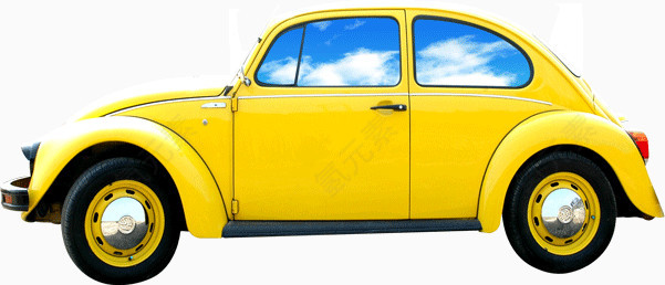 黄色的小汽车