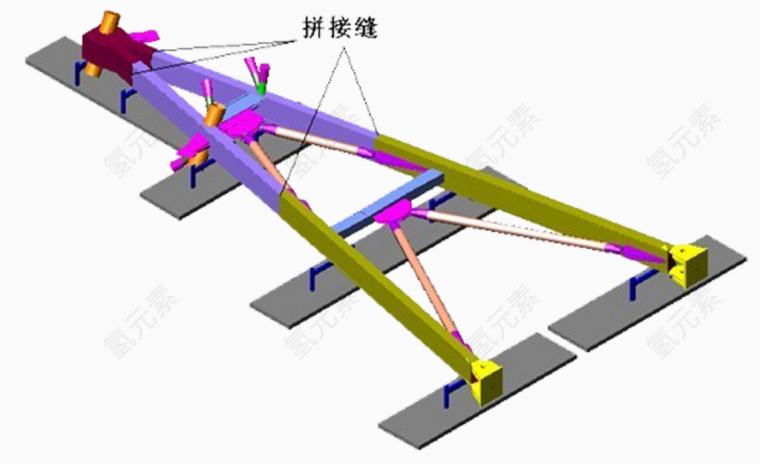 钢结构构件拼接