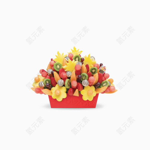 爱蒂宝臻享夏威夷水果花束新鲜制作鲜花水果篮