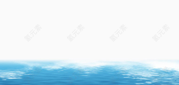 蓝色的海水