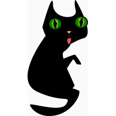 黑色的猫咪