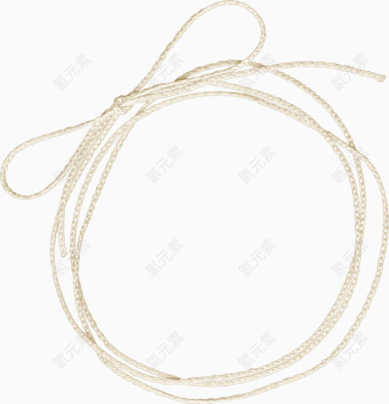白色绳子