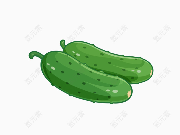 蔬菜矢量图黄瓜
