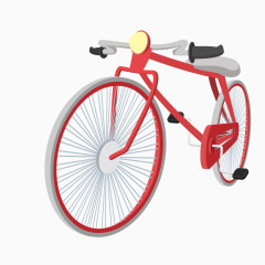 红色自行车赛车