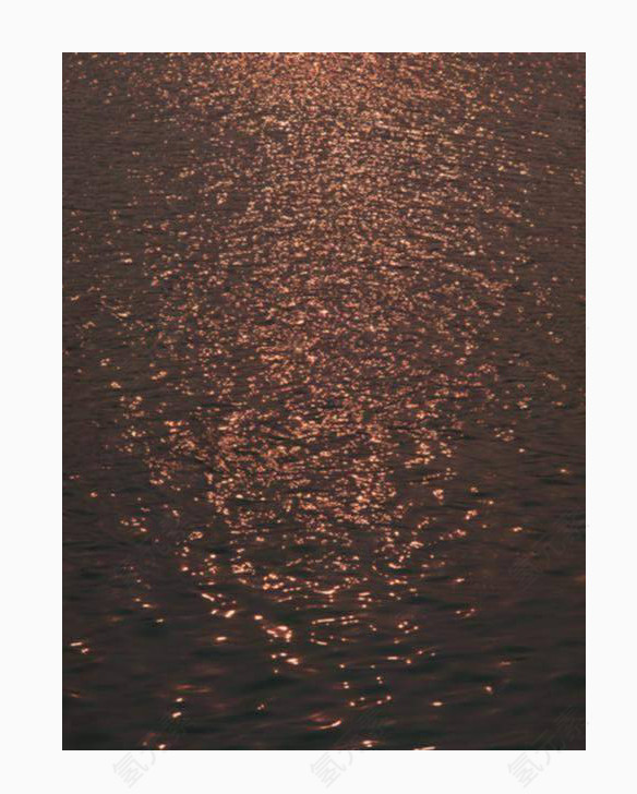 深红色夕阳波光粼粼水波底纹