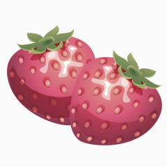 红色质感水果草莓