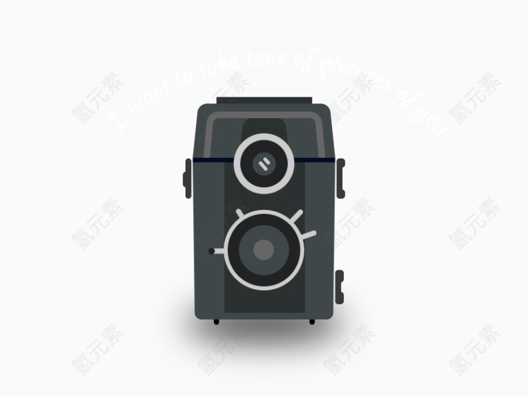 老式相机图标UI设计PSD素材