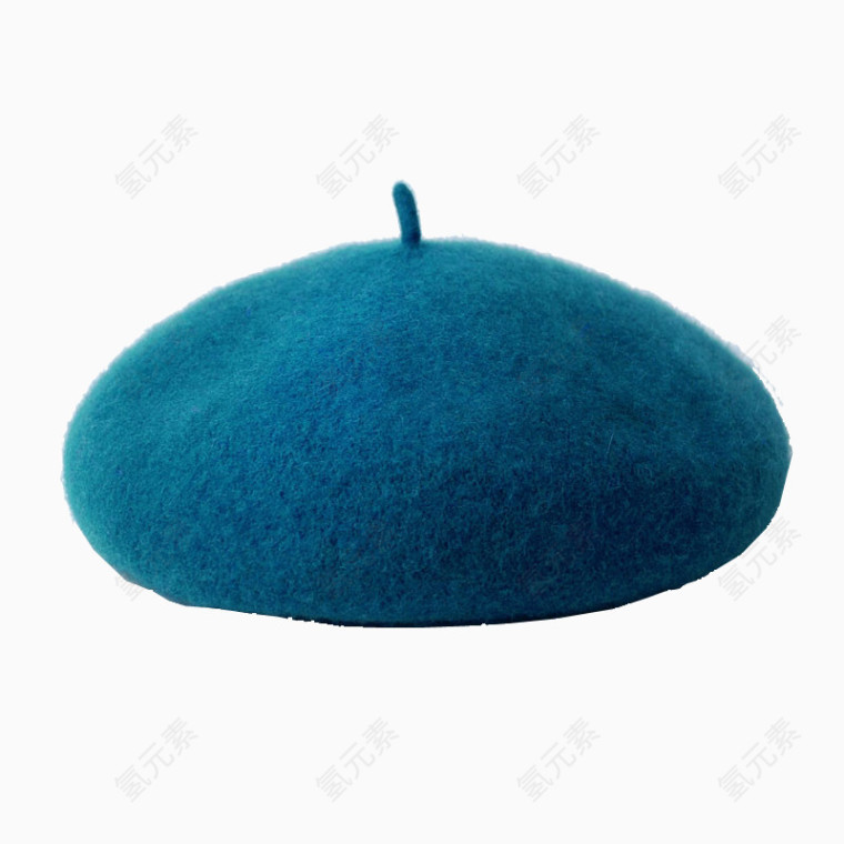 蓝色针织帽