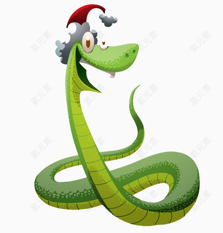 戴圣诞帽的贪吃蛇