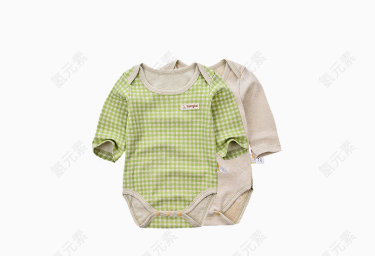 绿色清新彩棉内衣婴儿内衣