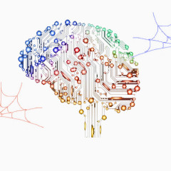 电路大脑抽象图