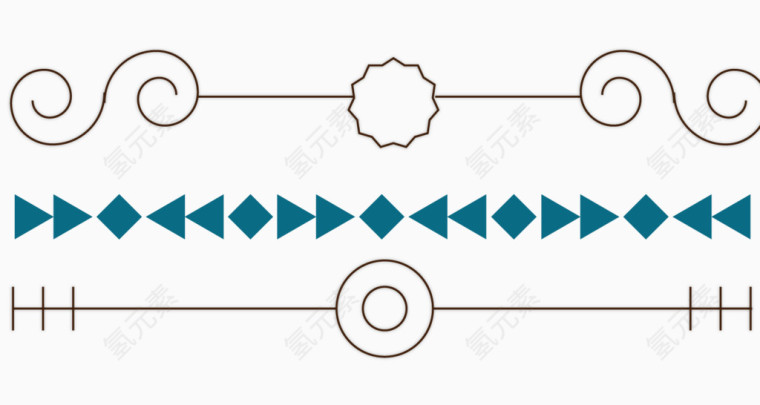 简约矢量分割线条