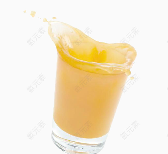 喷溅的橙汁