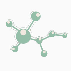 卡通手绘分子式设计素材